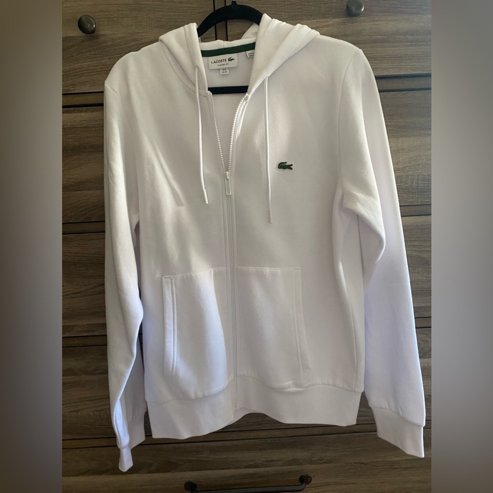 NWOT Lacoste zippered hoodie